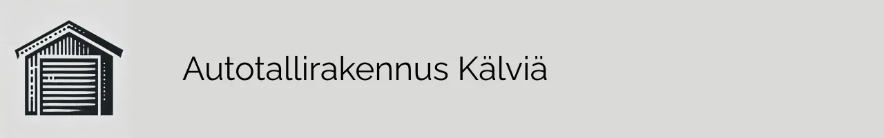 Autotallirakennus Kälviä